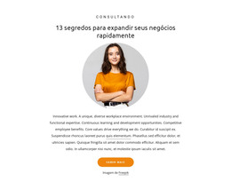 13 Segredos Para Expandir Os Negócios - Modelo HTML Simples