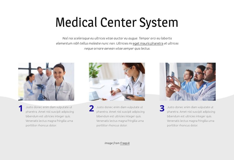 Medical center system Static Site Generator