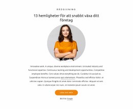 13 Hemligheter För Att Växa Affärer - HTML-Sidmall