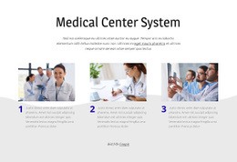 Medicinskt Center System - Gratis Webbplatsmall