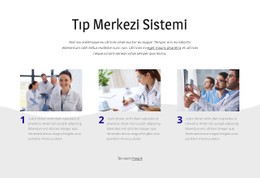 Tıp Merkezi Sistemi Için CSS Menüsü