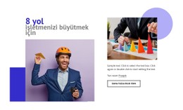 İşinizi Büyütmenin 8 Yolu Basit HTML CSS Şablonu