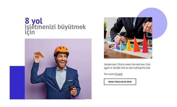 İşinizi büyütmenin 8 yolu CSS Şablonu