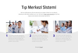 Tıp Merkezi Sistemi - Ücretsiz Web Sitesi Şablonu