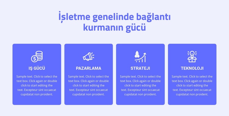 4 danışmanlık hizmetleri Şablon