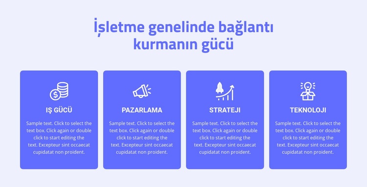 4 danışmanlık hizmetleri Web Sitesi Mockup'ı