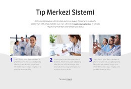 Tıp Merkezi Sistemi - Özelleştirilebilir Profesyonel Tasarım