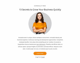 13 Secrets To Grow Business - Drag & Drop Website Builder