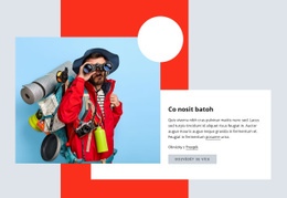 Turistické Oblečení – Bezplatná HTML Šablona