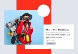 Hiking Clothes HTML CSS Website Template