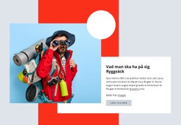 Vandringskläder - Gratis HTML-Mall