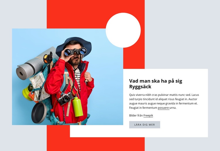 Vandringskläder WordPress -tema