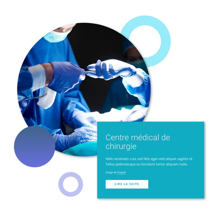 Centre médical de surveillance Créateur de site Web HTML