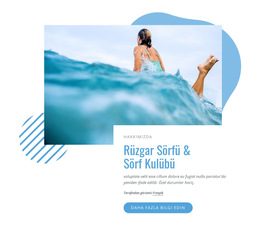 Rüzgar Sörfü Ve Sörf Kulübü - Web Sitesi Oluşturucu Şablonu