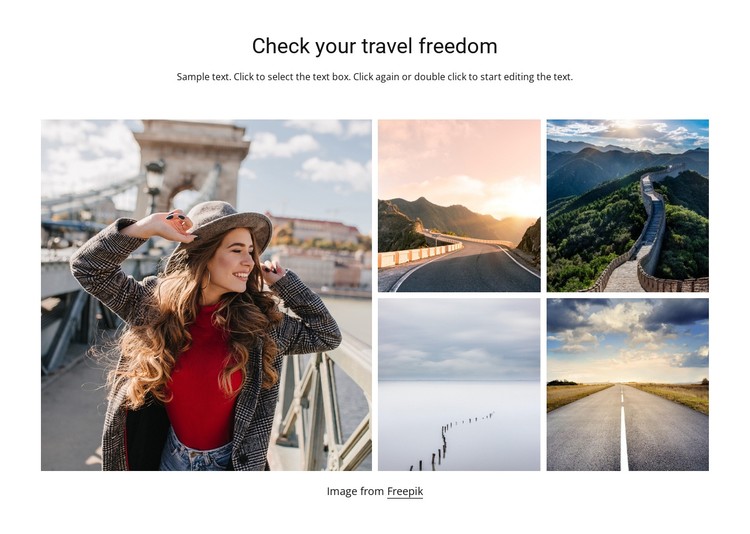 Travel freedom CSS Template
