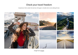 Travel Freedom Landing Page Templates