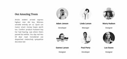 Leadership Team - HTML5 Website Builder