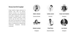 Equipe De Liderança - HTML5 Website Builder