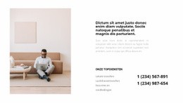 Bel En Krijg Antwoord - Mockup-Sjabloon Voor Webpagina'S