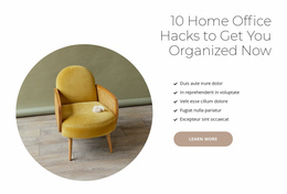 Furniture For Cafes And Houses - Landing Page