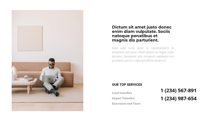 Call and get an answer Woocommerce Theme