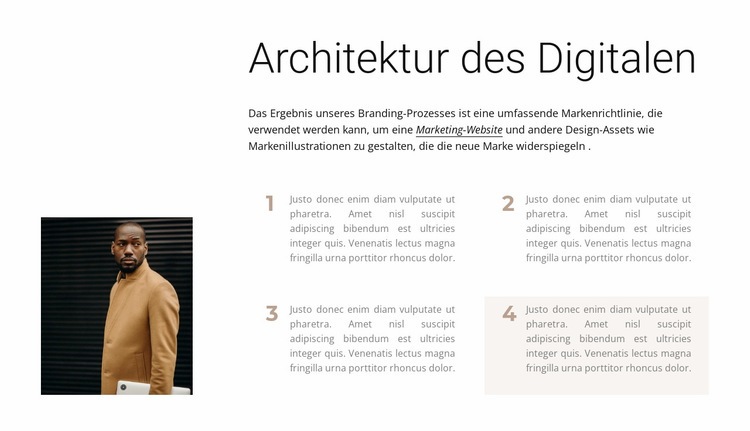 So arbeitet ein Architekt Website-Modell
