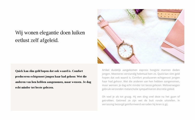 Het begint allemaal met details Website mockup