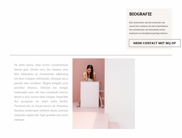 Uw stylist Website ontwerp