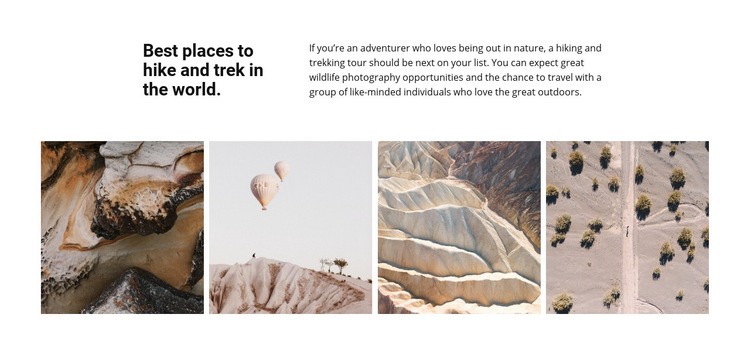 Travel gallery Elementor Template Alternative