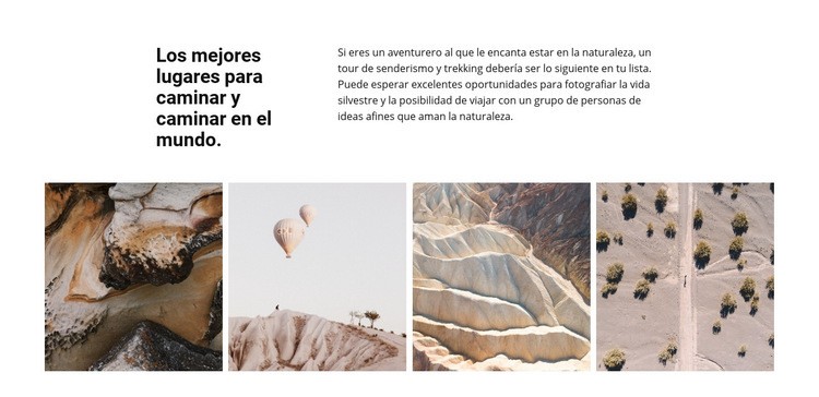 Galería de viajes Plantillas de creación de sitios web