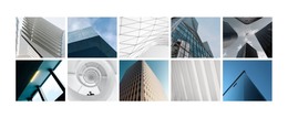 Landing Page For Architecture Image Gallery