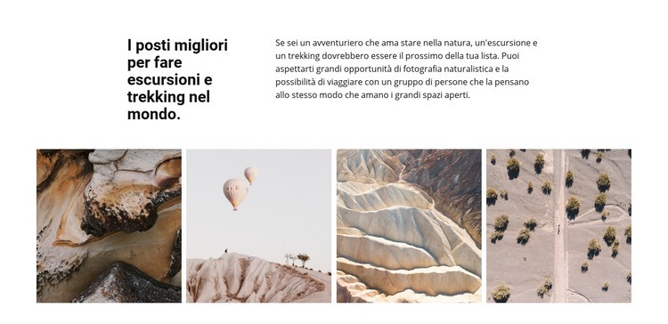 Galleria di viaggio Progettazione di siti web