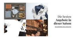 Website-Seite Für Modegalerie