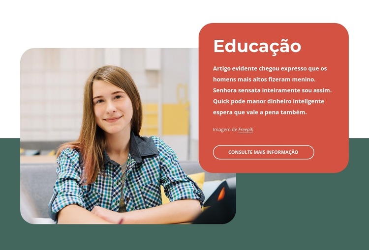 Pensamento flexível na aprendizagem Modelo de site