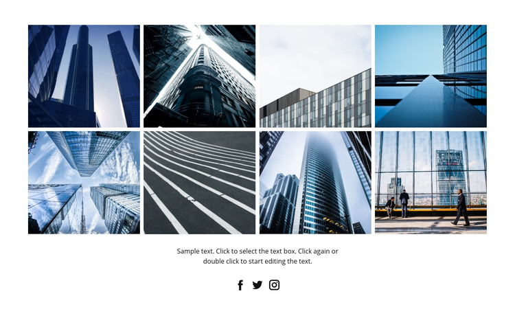 Business architecture style Homepage Design