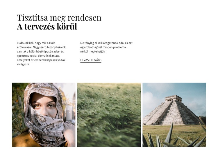 Tiszta design stílus Weboldal tervezés