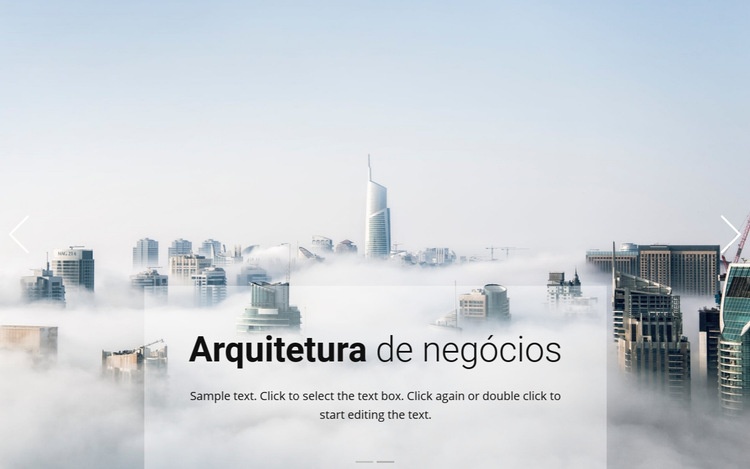 Negócios acima das nuvens Modelos de construtor de sites