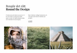 Webbplatsinspiration För Ren Designstil