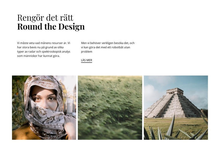 Ren designstil WordPress -tema