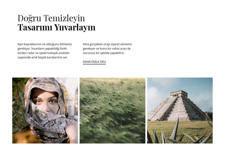 Temiz tasarım stili Web Sitesi Mockup'ı