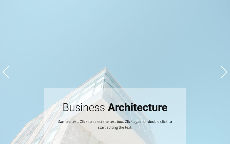 Business above the clouds Web Page Design