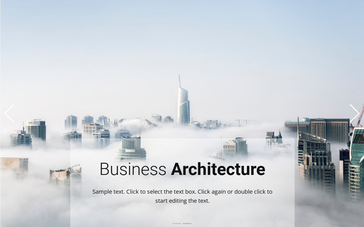 Business above the clouds Website Design