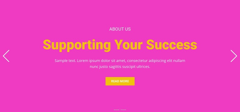 Supporting your success Elementor Template Alternative