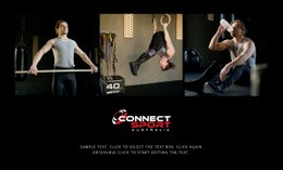 Lo Sport Connette Le Persone - Modello Di Una Pagina