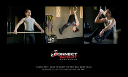 Sport Connect People - Drag & Drop Joomla Template