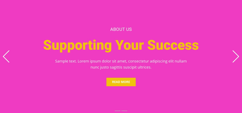 Supporting your success Web Page Design