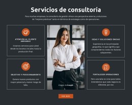 Soluciones De Consultoría Plantilla De Página De Destino