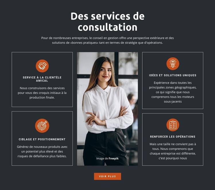 Solutions de conseil Conception de site Web