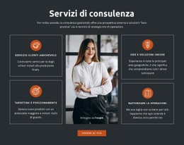 Design Del Sito Pronto All'Uso Per Soluzioni Di Consulenza