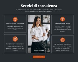 Soluzioni Di Consulenza - Modello Professionale Di Una Pagina